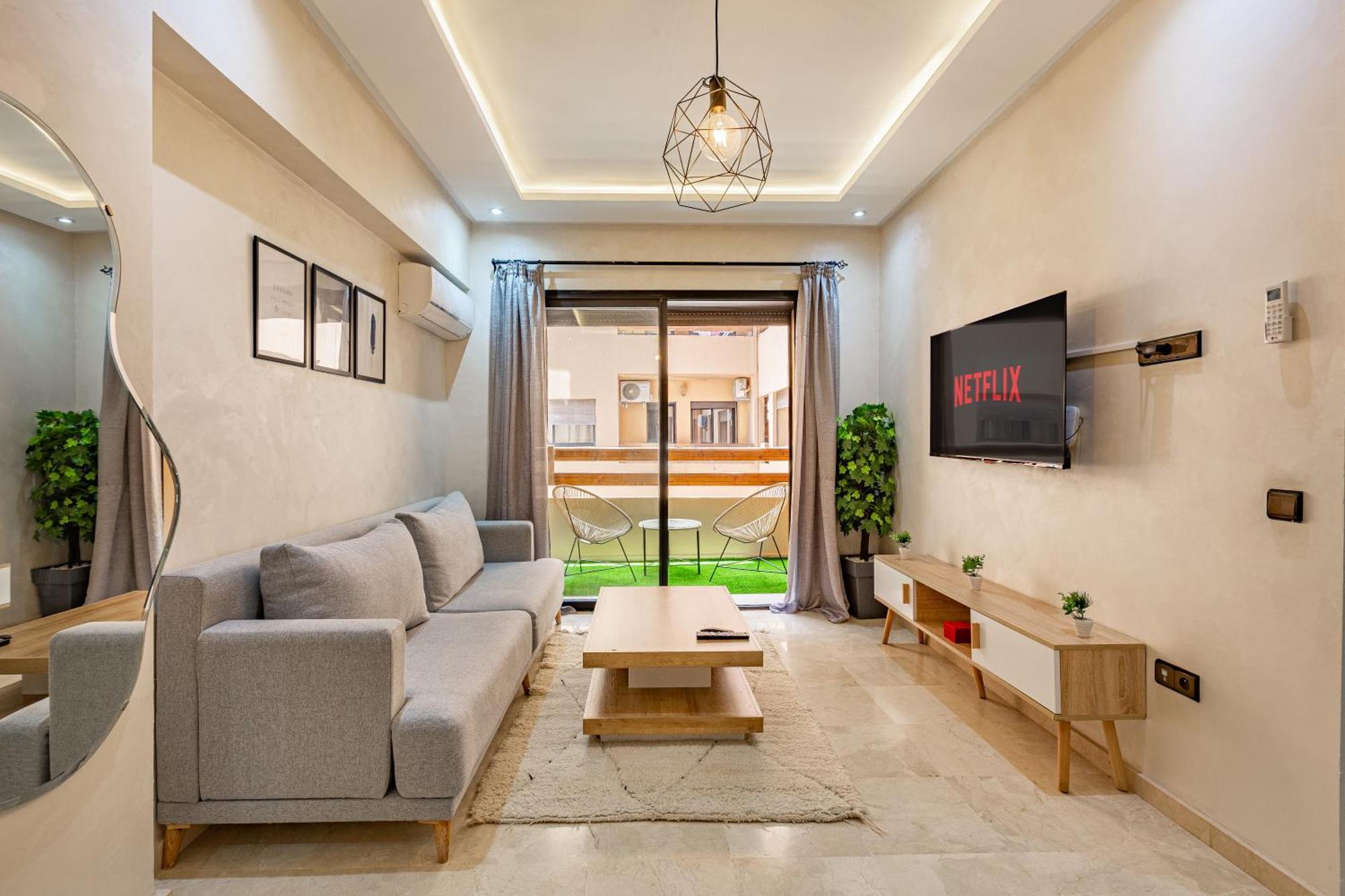 Jolie & Luxueux Appart A Gueliz - 100% Equipe มาร์ราเกช ภายนอก รูปภาพ