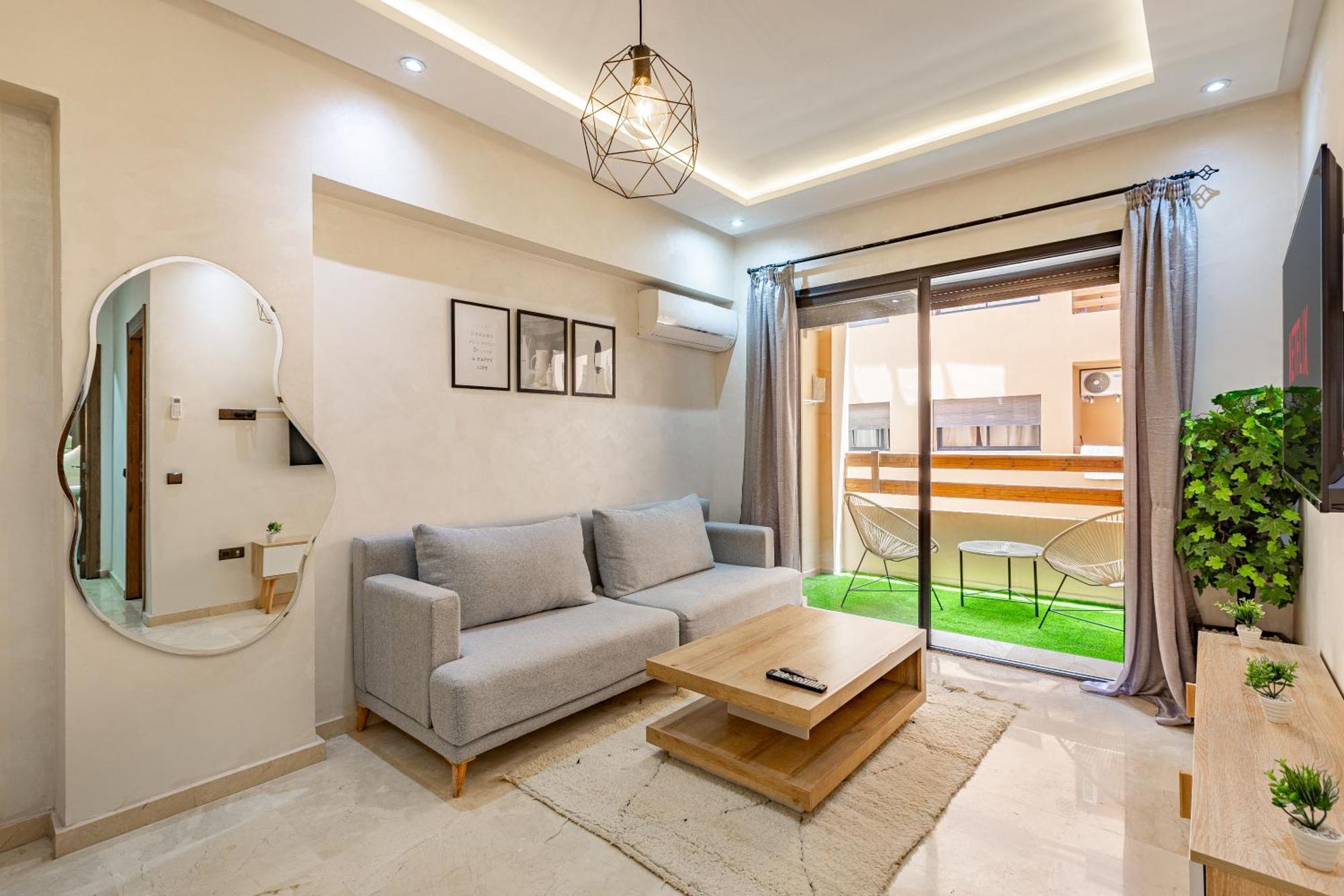 Jolie & Luxueux Appart A Gueliz - 100% Equipe มาร์ราเกช ภายนอก รูปภาพ